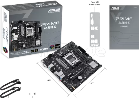 Photo de Carte Mère Asus Prime A620M-K (AM5) Micro ATX