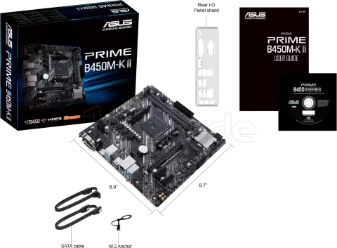 Photo de Carte Mère Asus Prime B450M-K II (AM4) Micro ATX