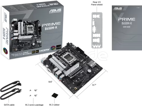 Photo de Carte Mère Asus Prime B650M-K (AM5) Micro ATX