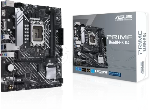 Photo de Carte Mère Asus Prime B660M-K D4 (Intel LGA 1700)