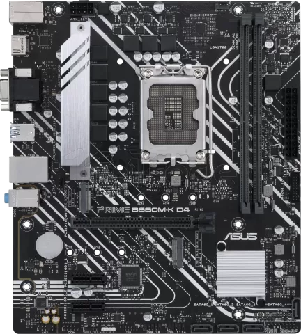 Photo de Carte Mère Asus Prime B660M-K D4 (Intel LGA 1700)