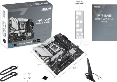 Photo de Carte Mère Asus Prime B760M-A WiFi DDR4 (Intel LGA 1700) Micro ATX