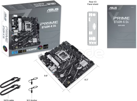 Photo de Carte Mère Asus Prime B760M-K DDR4 (Intel LGA 1700)