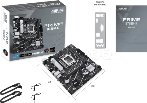 Photo de Carte Mère Asus Prime B760M-K DDR5 (Intel LGA 1700)