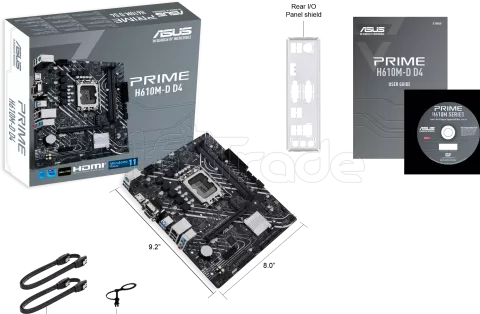 Photo de Carte Mère Asus Prime H610M-D D4 (Intel LGA 1700) Micro ATX