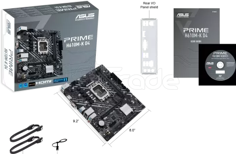 Photo de Carte Mère Asus Prime H610M-K D4 (Intel LGA 1700) Micro ATX