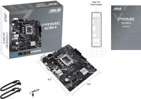 Photo de Carte Mère Asus Prime H610M-K DDR5 (Intel LGA 1700) Micro ATX