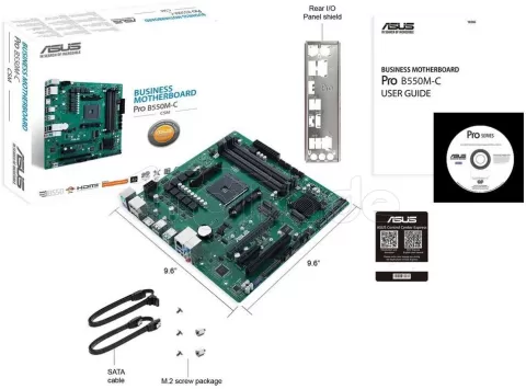 Photo de Carte Mère Asus Pro B550M-C/CSM (AM4) Micro ATX