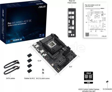 Photo de Carte Mère Asus Pro WS W880-Ace SE (Intel LGA 1851)