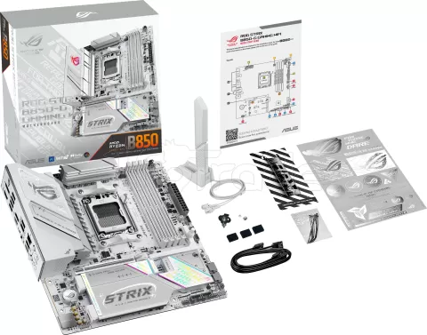 Photo de Carte mère Asus Rog Strix B850-G Gaming WiFi (AM5) (Blanc) Micro ATX