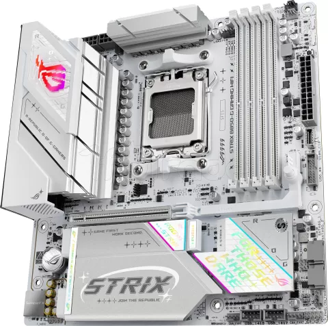 Photo de Carte mère Asus Rog Strix B850-G Gaming WiFi (AM5) (Blanc) Micro ATX