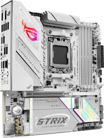 Photo de Carte mère Asus Rog Strix B850-G Gaming WiFi (AM5) (Blanc) Micro ATX