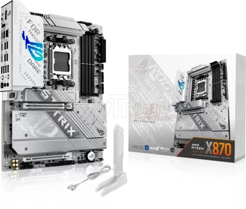 Photo de Carte Mère Asus RoG Strix X870-A Gaming WiFi (AM5) (Blanc)