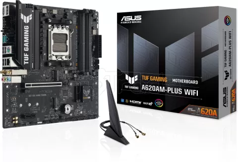 Photo de Carte Mère Asus Tuf Gaming A620AM-Plus Wifi (AMD AM5) Micro ATX