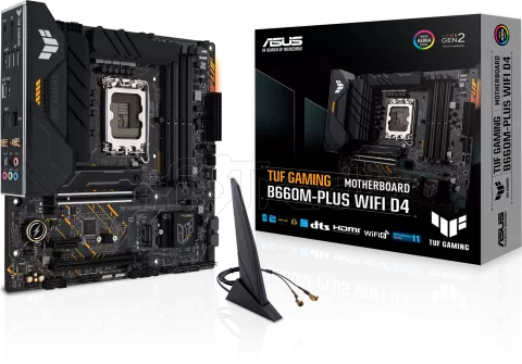 Photo de Carte Mère Asus Tuf Gaming B660M-Plus WiFi D4 (Intel LGA 1700) Micro ATX