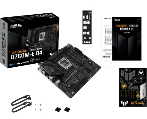 Photo de Carte Mère Asus Tuf Gaming B760M-E Gaming DDR4 (Intel LGA 1700) Micro ATX