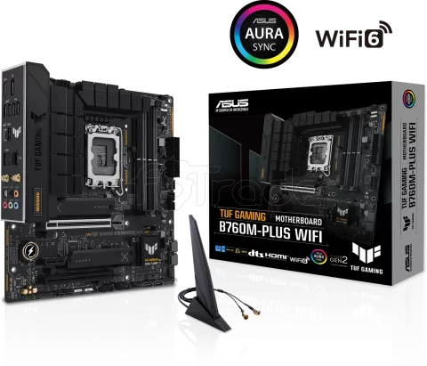 Photo de Carte Mère Asus Tuf Gaming B760M-Plus WiFi DDR5 (Intel LGA 1700) Micro ATX