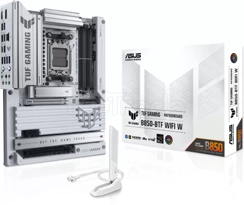Photo de Carte Mère Asus Tuf Gaming B850-BTF WiFi (AM5) (Blanc)