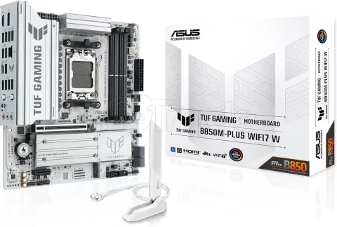 Photo de Carte mère Asus Tuf Gaming B850M-Plus WiFi 7 W (AM5) Micro ATX