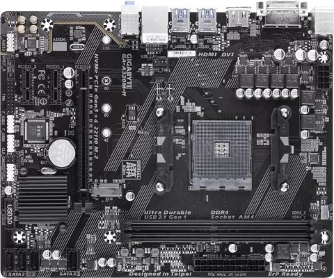 Photo de Carte Mère Gigabyte A320M-H (AM4) Micro ATX