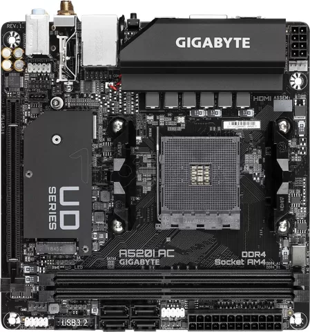 Photo de Carte Mère Gigabyte A520I AC (AM4) Mini ITX