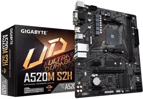 Photo de Carte Mère Gigabyte A520M S2H (AM4) Micro ATX