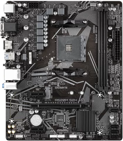 Photo de Carte Mère Gigabyte A520M S2H (AM4) Micro ATX