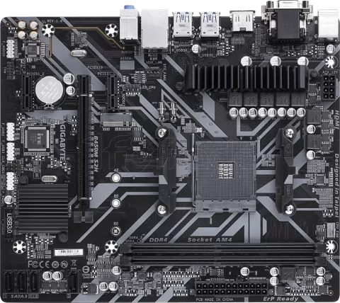 Carte Mère Gigabyte B450M K AMD AM4 Ryzen Micro Atx Sons 7.1 Soket M.2 Sata
