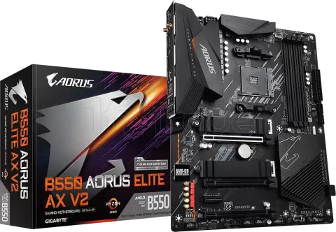 Photo de Carte Mère Gigabyte B550 Aorus Elite AX v2 (AM4)