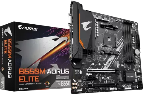 Photo de Carte Mère Gigabyte B550M Aorus Elite (AM4) Micro ATX