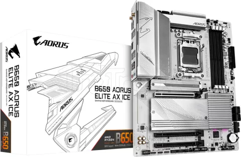 Photo de Carte Mère Gigabyte B650 Aorus Elite AX Ice (AM5)