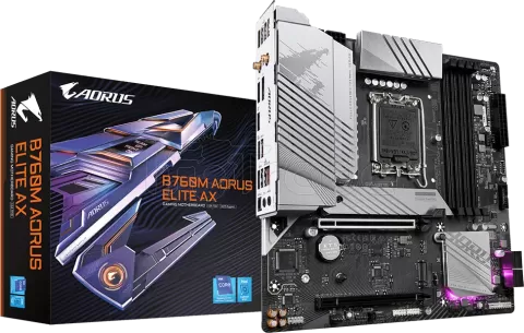 Photo de Carte Mère Gigabyte B760M Aorus Elite AX DDR5 (Intel LGA 1700)