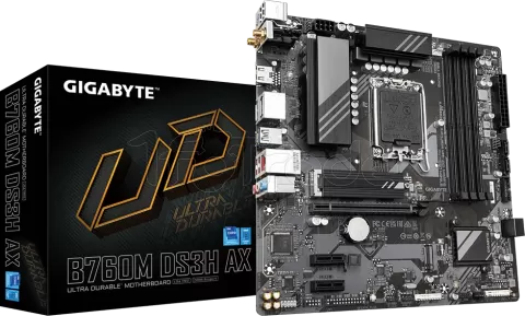 Photo de Carte Mère Gigabyte B760M DS3H AX DDR5 (Intel LGA 1700) Micro ATX