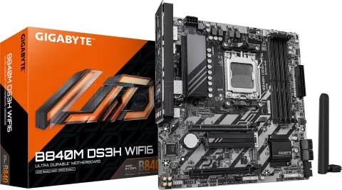 Photo de Carte Mère Gigabyte B840M DS3H Wifi 6 (AMD AM5) Micro ATX