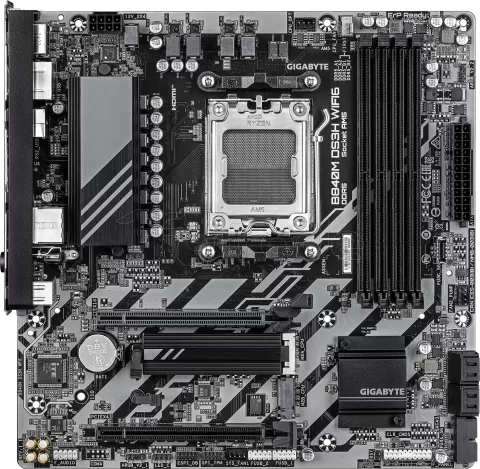 Photo de Carte Mère Gigabyte B840M DS3H Wifi 6 (AMD AM5) Micro ATX