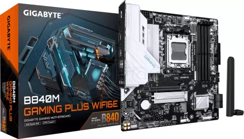 Photo de Carte Mère Gigabyte B840M Gaming Plus WiFi6E (AM5) Micro ATX