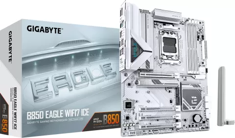 Photo de Carte Mère Gigabyte B850 Eagle WiFi7 Ice (AMD AM5)