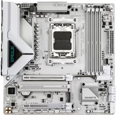 Photo de Carte Mère Gigabyte B850M Eagle WiFi6E Ice (AM5) Micro ATX
