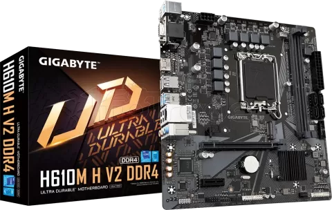Photo de Carte Mère Gigabyte H610M H V2 DDR4 (Intel LGA 1700) Micro ATX