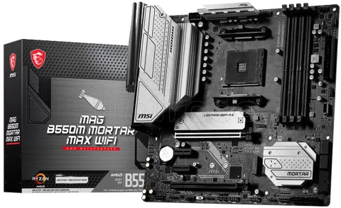 Photo de Carte Mère MSI Mag B550M Mortar Max WiFi (AM4) Micro ATX