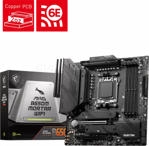 Photo de Carte Mère MSI Mag B650M Mortar WiFi (AM5) Micro ATX