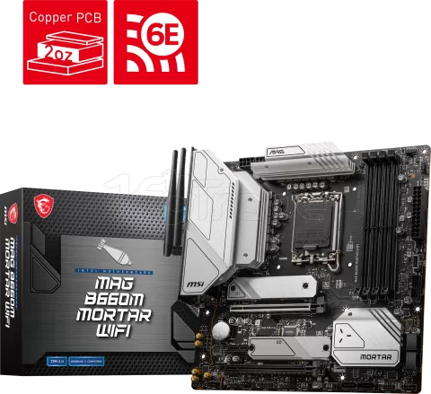Photo de Carte Mère MSI Mag B660M Mortar WiFi DDR5 (Intel LGA 1700) Micro ATX