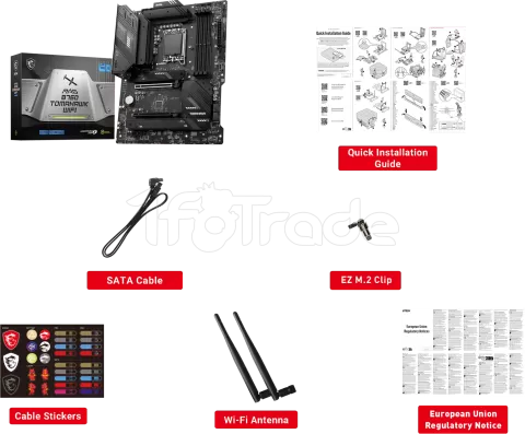 Photo de Carte Mère MSI Mag B760 Tomahawk Wifi DDR5 (Intel LGA 1700)