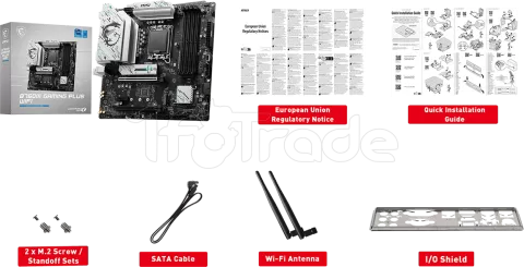 Photo de Carte Mère MSI Mag B760M Gaming Plus Wifi DDR5 (Intel LGA 1700) Micro ATX