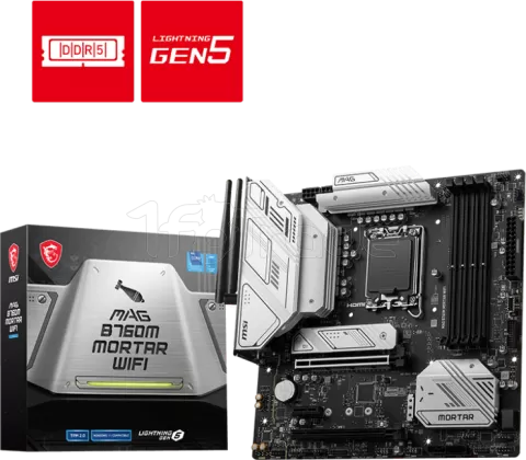 Photo de Carte Mère MSI Mag B760M Mortar WiFi DDR5 (Intel LGA 1700) Micro ATX