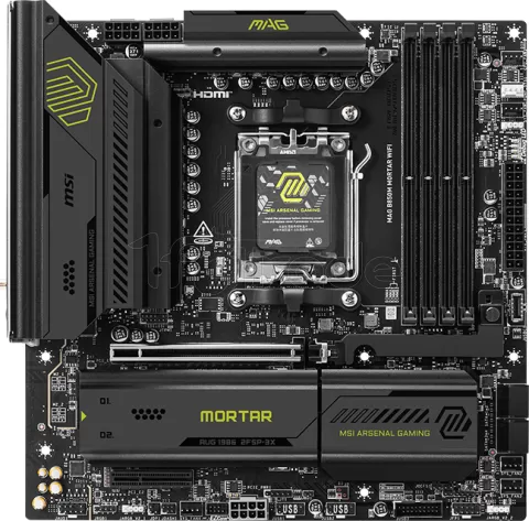 Photo de Carte Mère MSI Mag B850M Mortar WiFi (AMD AM5) Micro ATX