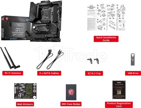 Photo de Carte Mère MSI Mag H670 Tomahawk WiFi DDR4 (Intel LGA 1700)