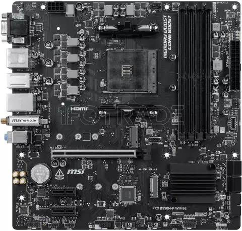 Photo de Carte Mère MSI Pro B550M-P WiFi6E (AM4) Micro ATX