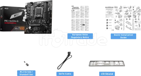 Photo de Carte Mère MSI Pro B650M-B (AM5) Micro ATX