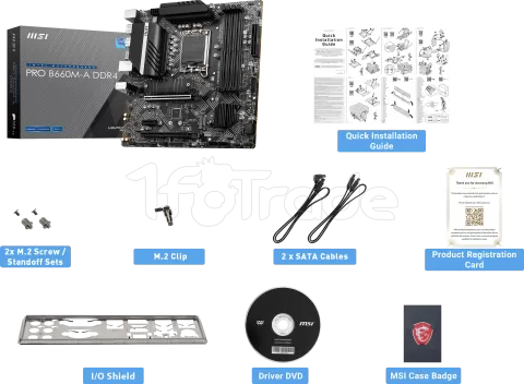 Photo de Carte Mère MSI Pro B660M-A (Intel LGA 1700) Micro ATX